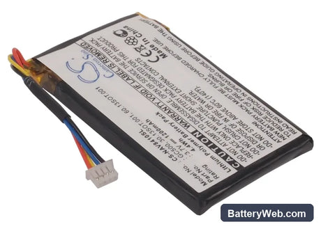 Navigon 8410 Replacement Battery, 3.7V, 1200mAh, Li-Polymer 2