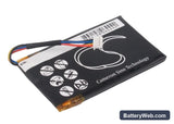 Navigon 8410 Replacement Battery, 3.7V, 1200mAh, Li-Polymer 4