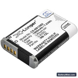 Canon PowerShot N100 Replacement Battery, 3.6V, 1900mAh, Li-ion 1