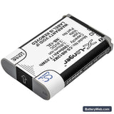 Canon PowerShot N100 Replacement Battery, 3.6V, 1900mAh, Li-ion 2