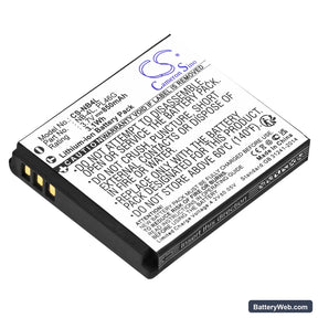 Canon Digital IXUS 100 IS Replacement Battery, 3.7V, 850mAh, Li-ion 1