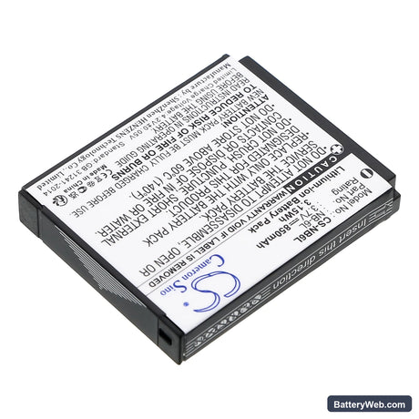 Canon Digital IXUS 200 IS Replacement Battery, 3.7V, 850mAh, Li-ion 2