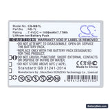Canon PowerShot G10 Replacement Battery, 7.4V, 1050mAh, Li-ion 5