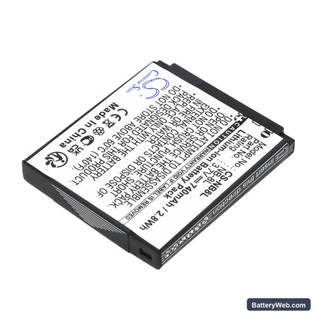 Canon PowerShot A3000 Replacement Battery, 3.7V, 740mAh, Li-ion 2