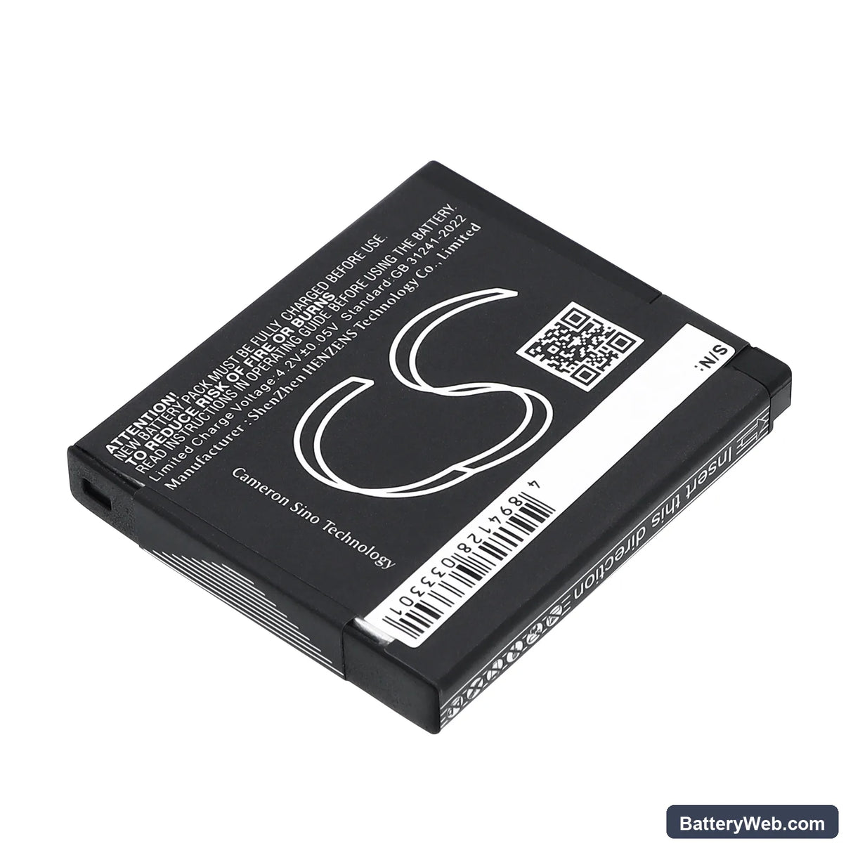 Canon PowerShot A3000 Replacement Battery, 3.7V, 740mAh, Li-ion 4