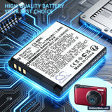 Canon PowerShot A3000 Replacement Battery, 3.7V, 740mAh, Li-ion 6