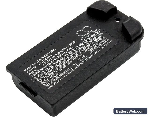 NBB Planar-C Replacement Battery, 3.6V, 700mAh, Ni-MH 1