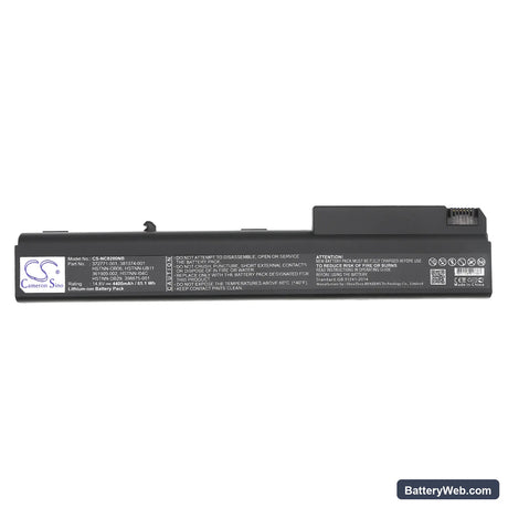 HP Business Notebook 8700 Replacement Battery, 14.8V, 4400mAh, Li-ion 5
