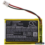 NUK ECO Control Audio 500 Replacement Battery, 3.7V, 1200mAh, Li-Polymer 3