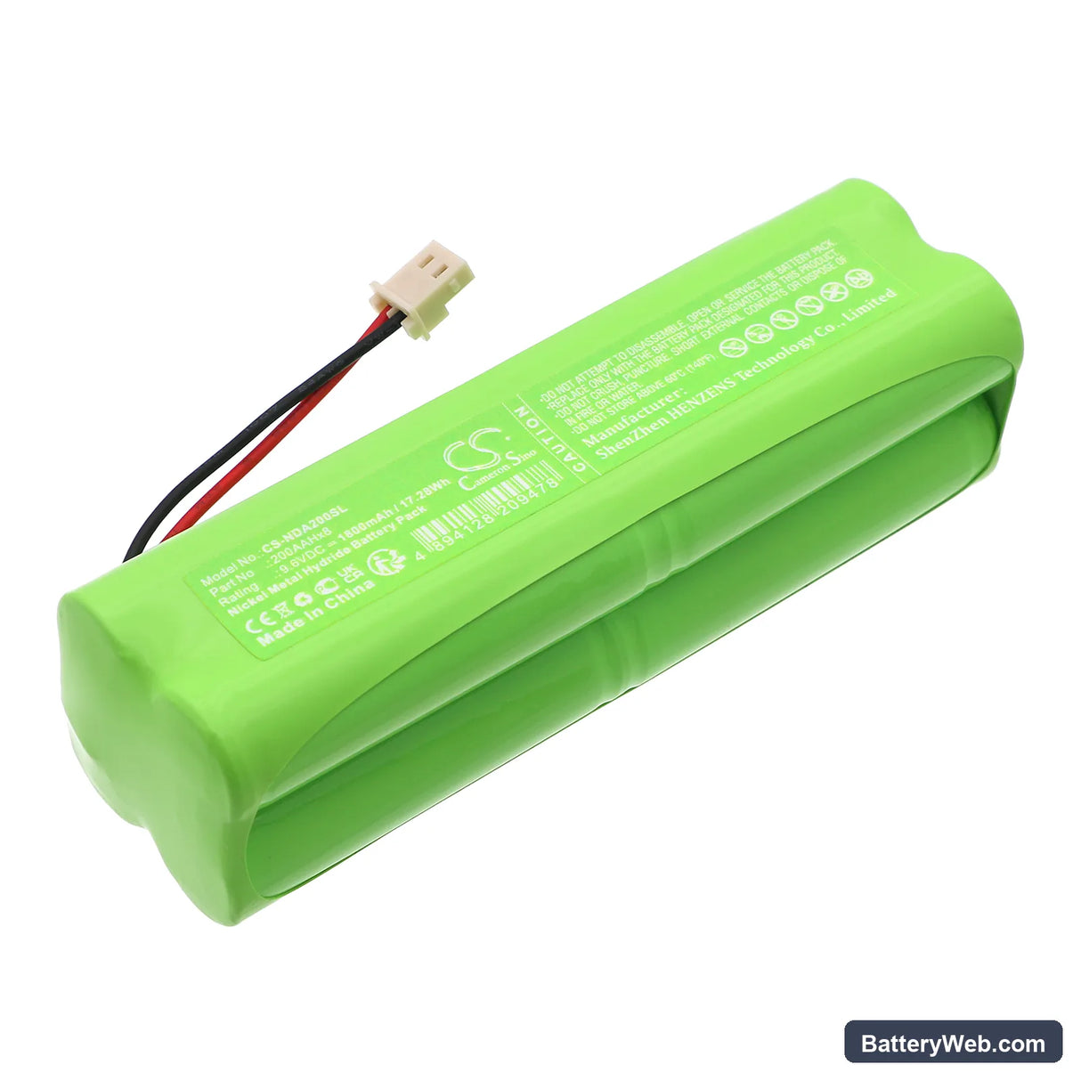 KERN ECB Replacement Battery, 9.6V, 1800mAh, Ni-MH 1
