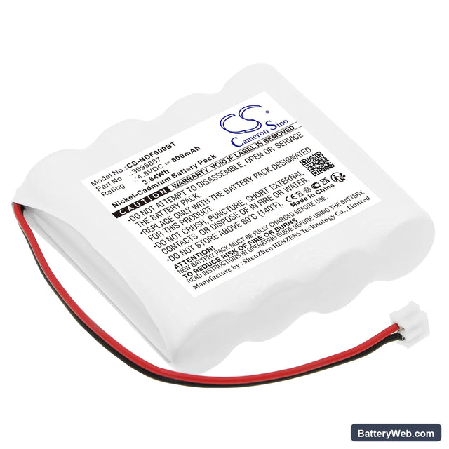 Indexa Repeater 9000FR 35516 Replacement Battery, 4.8V, 800mAh, Ni-CD 1