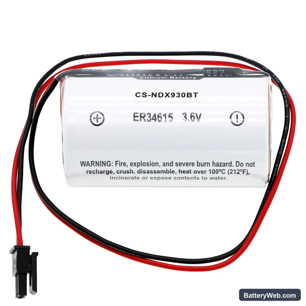 Indexa SYSTEM-9000 Replacement Battery, 3.6V, 14500mAh, Li-SOCl2 3