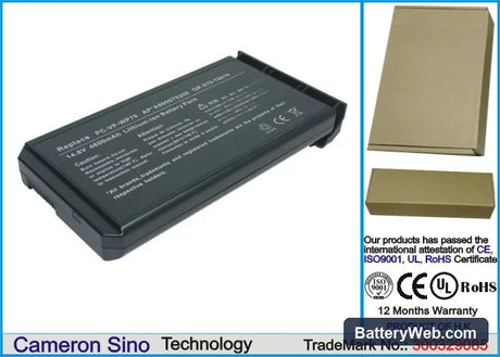 Fujitsu Amilo L7300 Replacement Battery, 14.8V, 4400mAh, Li-ion 1
