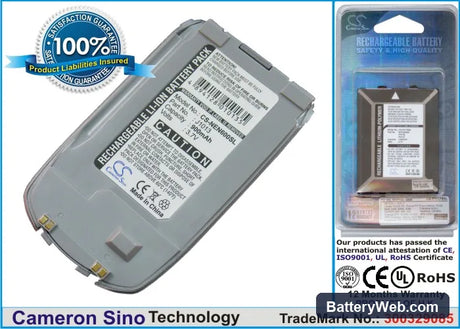 NEC N600 Replacement Battery, 3.7V, 900mAh, Li-ion 1