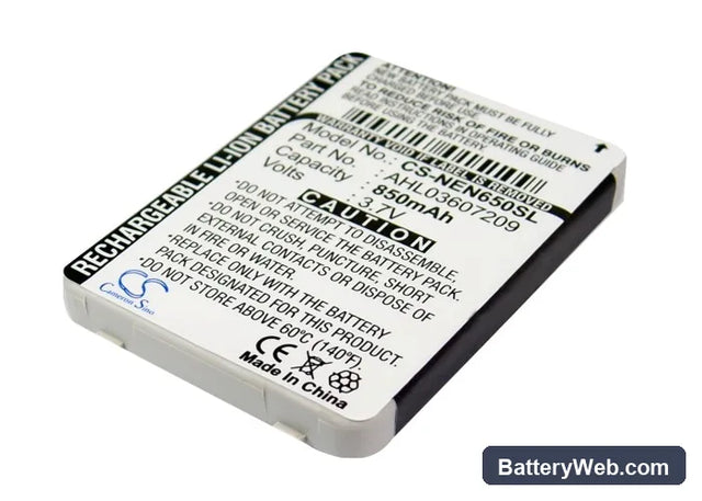 NEC N110 Replacement Battery, 3.7V, 850mAh, Li-ion 1