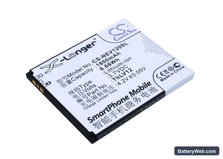 Neo V12 Replacement Battery, 3.7V, 1800mAh, Li-Polymer 1