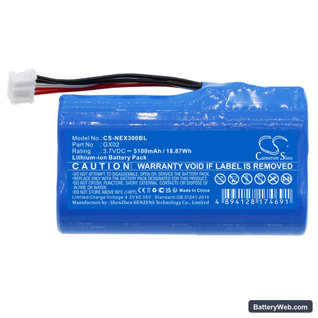 NEXGO N3 Replacement Battery, 3.7V, 5100mAh, Li-ion 3