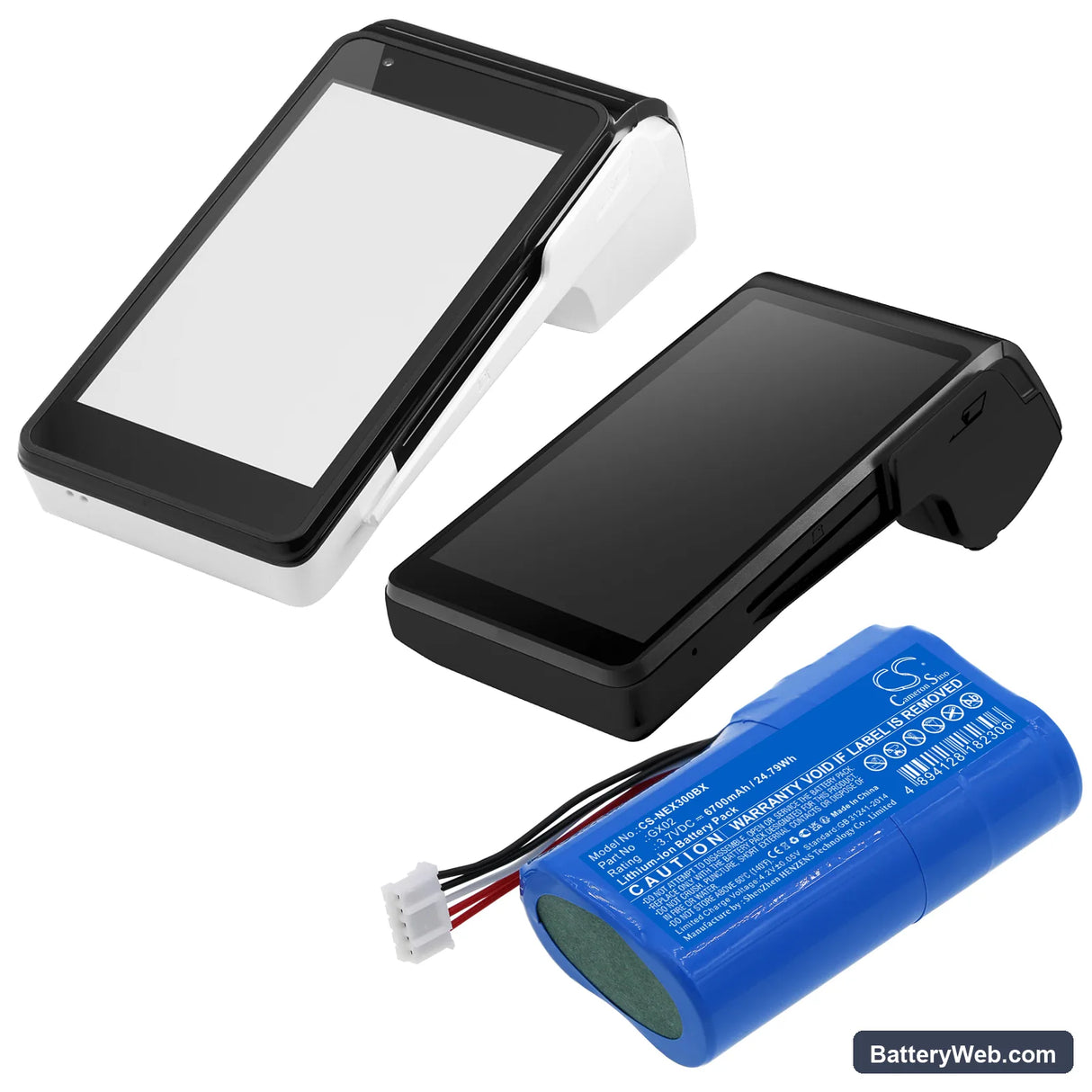 NEXGO N3 Replacement Battery, 3.7V, 6700mAh, Li-ion 6