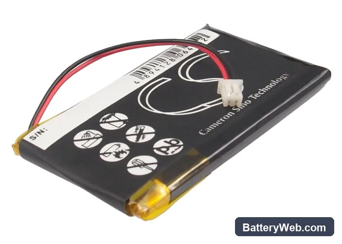 NavGear GT-35 3D Replacement Battery, 3.7V, 700mAh, Li-Polymer 3