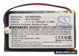 NavGear GT-35 3D Replacement Battery, 3.7V, 700mAh, Li-Polymer 5