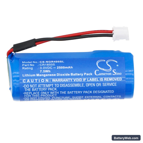 NextCentury TR4 Transceiver Replacement Battery, 3V, 2500mAh, Li-MnO2 3