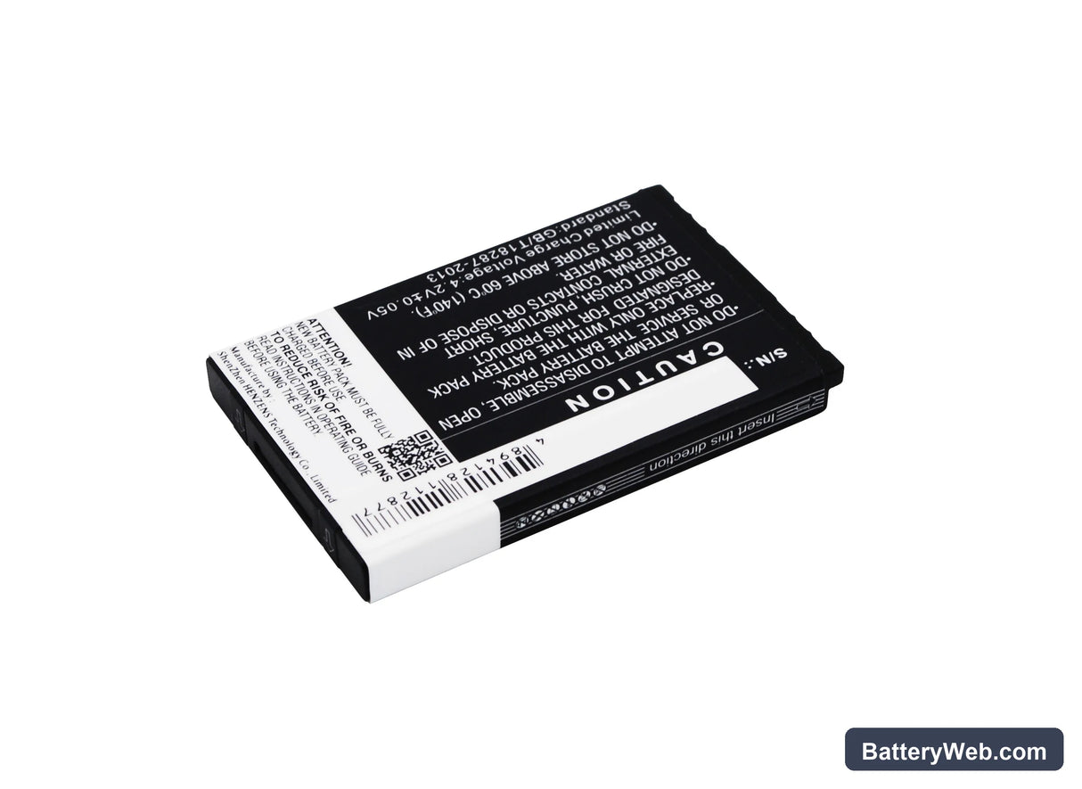 NGM W13-NM8819 Replacement Battery, 3.7V, 1000mAh, Li-ion 3
