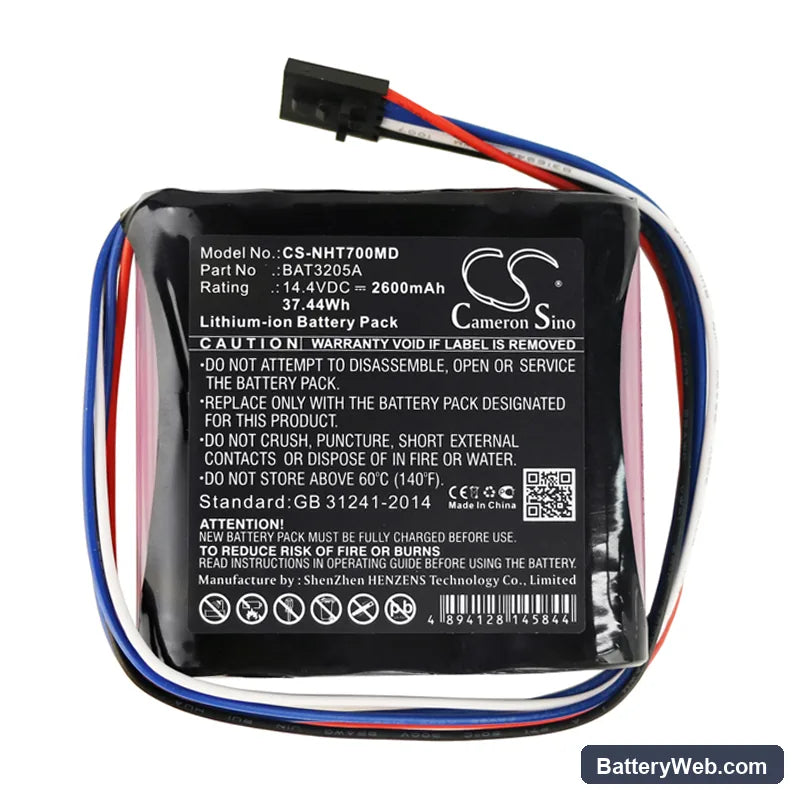 Newport HT70 Ventilator Replacement Battery, 14.4V, 2600mAh, Li-ion 3