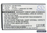 Nokia Nokia XL Replacement Battery, 3.7V, 1650mAh, Li-ion 5