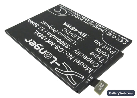 Microsoft Lumia 1320 Replacement Battery, 3.8V, 3500mAh, Li-Polymer 2