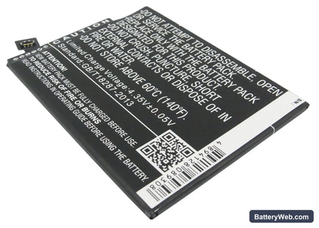 Microsoft Lumia 1320 Replacement Battery, 3.8V, 3500mAh, Li-Polymer 4
