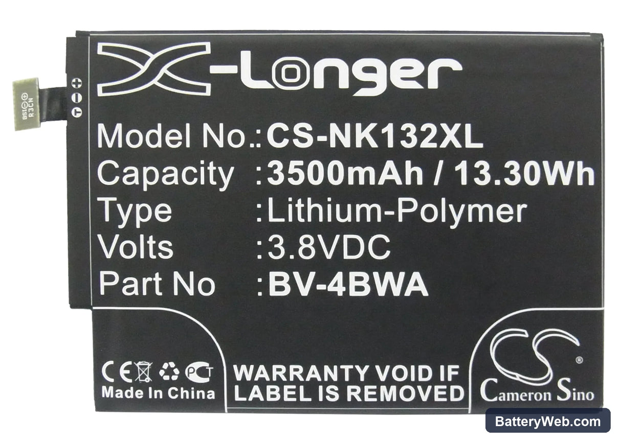 Microsoft Lumia 1320 Replacement Battery, 3.8V, 3500mAh, Li-Polymer 5