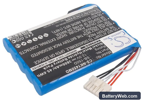Nihon Kohden ECG-1500 Replacement Battery, 12V, 3800mAh, Ni-MH 1