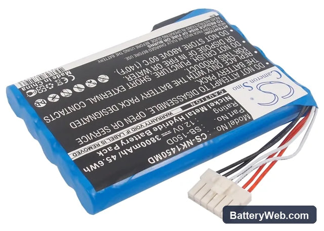 Nihon Kohden ECG-1500 Replacement Battery, 12V, 3800mAh, Ni-MH 1