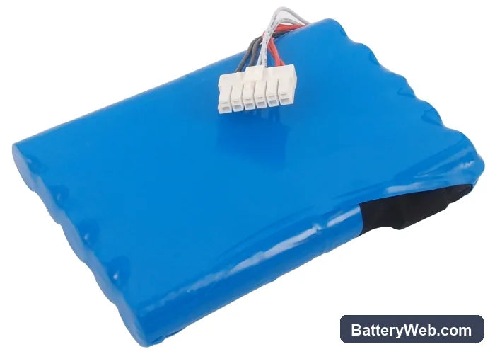 Nihon Kohden ECG-1500 Replacement Battery, 12V, 3800mAh, Ni-MH 4