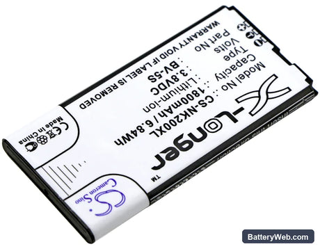 Nokia X2 Replacement Battery, 3.8V, 1800mAh, Li-ion 2