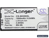 Nokia X2 Replacement Battery, 3.8V, 1800mAh, Li-ion 3
