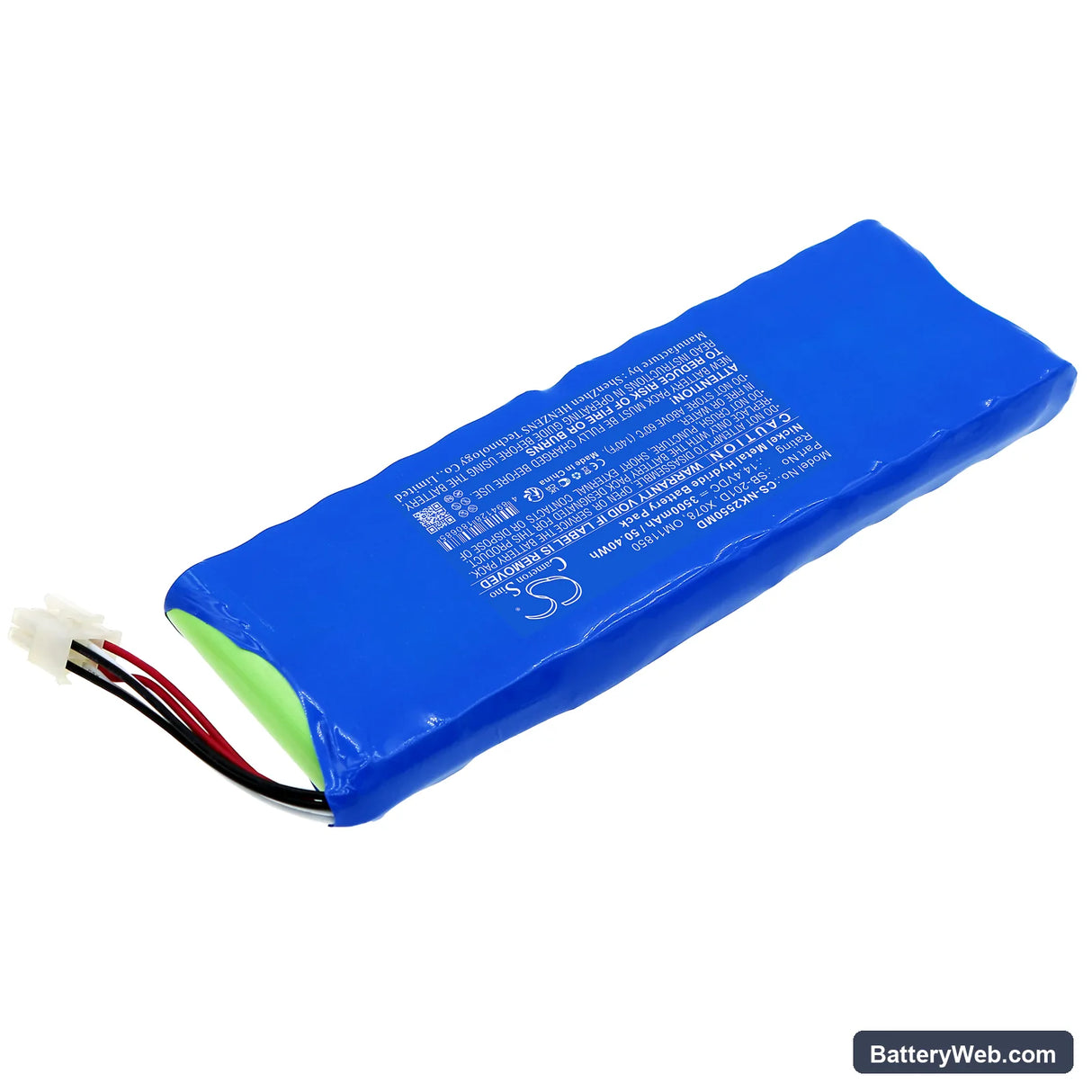 Nihon Kohden Cardiofax G ECG-2550 Monitor Replacement Battery, 14.4V, 3500mAh, Ni-MH 2