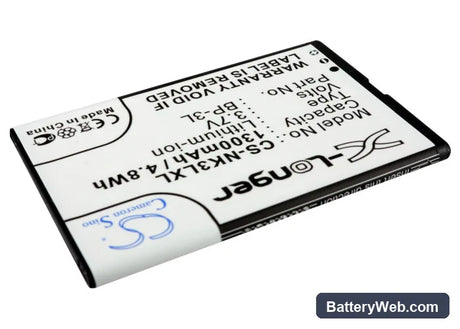 MyPhone 1080 Replacement Battery, 3.7V, 1300mAh, Li-ion 2