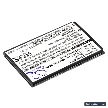 Olympia Vox Color Replacement Battery, 3.7V, 550mAh, Li-ion 2
