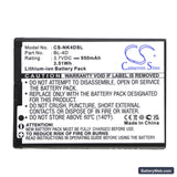 SVP Tango Replacement Battery, 3.7V, 950mAh, Li-ion 3