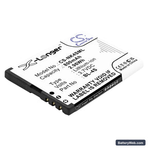 Nokia 7610 Replacement Battery, 3.7V, 800mAh, Li-ion 1