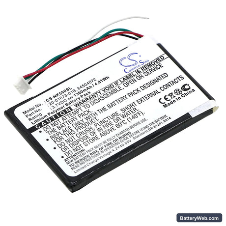 Nokia 500 Replacement Battery, 3.7V, 1300mAh, Li-Polymer 1