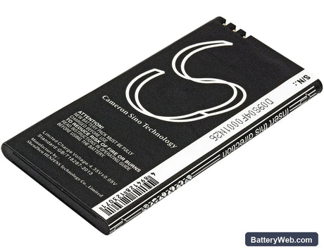 Nokia Lumia 550 Replacement Battery, 3.8V, 1900mAh, Li-Polymer 3