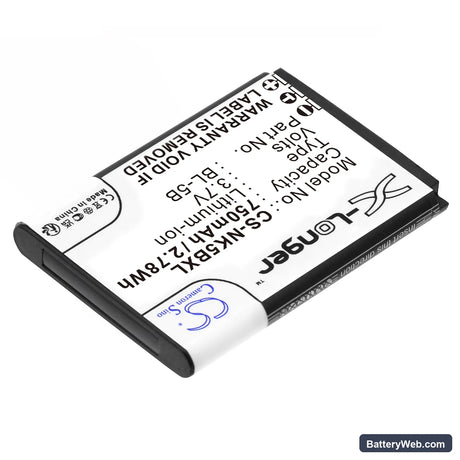 Minox DCC 5.0 Replacement Battery, 3.7V, 750mAh, Li-ion 2