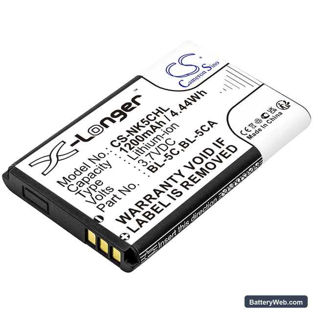 Simvalley XL-915 Replacement Battery, 3.7V, 1200mAh, Li-ion 1