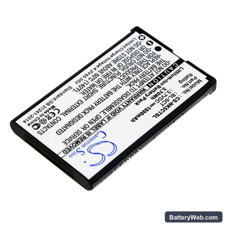 Nokia 5220 XpressMusic Replacement Battery, 3.7V, 1000mAh, Li-ion 2