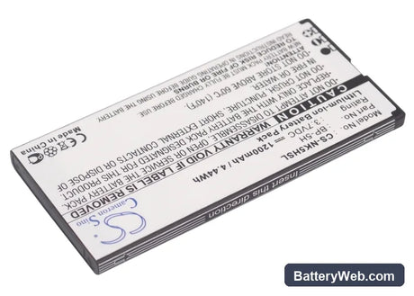 Nokia Lumia 701 Replacement Battery, 3.7V, 1200mAh, Li-ion 2