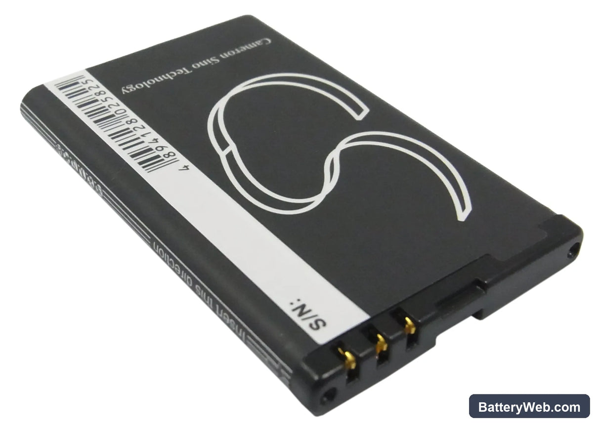Nokia 5800 Replacement Battery, 3.7V, 900mAh, Li-ion 3