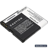 Nokia N85 Replacement Battery, 3.7V, 1000mAh, Li-ion 4