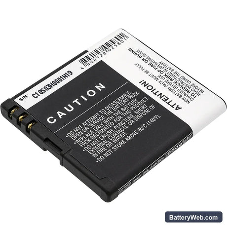 Nokia N85 Replacement Battery, 3.7V, 1000mAh, Li-ion 4